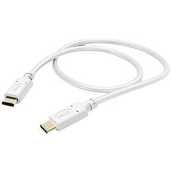 Hama Nabíjecí kabel USB USB 2.0 USB-C ® zástrčka, USB-C ® zástrčka 1.50 m bílá pozlacené kontakty 00201592
