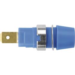 Schützinger bezpečnostní montážní zásuvka 4 mm zásuvka modrá 1 ks Piece