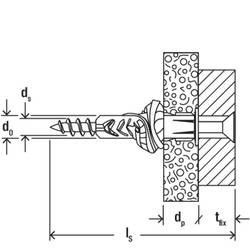 Fischer 090875 UX 12 x 70 S K NV univerzální hmoždinka 70 mm 1 sada