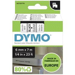 páska do štítkovače DYMO D1 43610 polyester Barva pásky: transparentní Barva písma:černá 6 mm 7 m