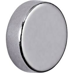 Maul neodymový magnet (Ø x v) 10 mm x 3 mm disk stříbrná 10 ks 6166396