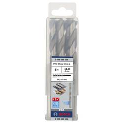 Bosch Accessories 2608585536 HSS kovový spirálový vrták 11.8 mm Celková délka 151 mm broušený DIN 338 válcová stopka 5 ks