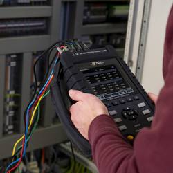PCE Instruments Power Analyzer síťový analyzátor 3fázové, 1fázové s funkcí záznamníku, vč. proudových kleští, Měření spotřeby energie, Hledání poruch, Grafický