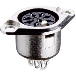 Lumberg 0103 05-1 DIN kruhový konektor přírubová zásuvka, rovná Pólů: 5 stříbrná 1 ks