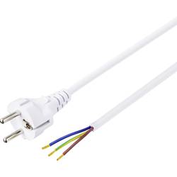 Sygonix SY-5043502 napájecí kabel bílá 1.50 m