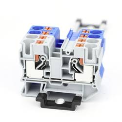 TRU COMPONENTS TC-JPT10 Grey průchodková svorka 10.2 mm rychlé připojení Pólů: 2 0.5 mm² 10 mm² šedá 1 ks