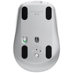 Logitech MX Anywhere 3S optická myš, přenos bezdrátový, 6 tlačítko, 8000 dpi, světle šedá