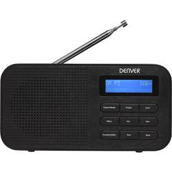 Denver DAB-42 111111000380 přenosné rádio, DAB+, FM, FM, DAB+, DAB, funkce alarmu, černá