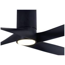 Lucci AIR Riviera stropní ventilátor 35 W (Ø x v) 132 cm x 28 cm černá s dálkovým ovládáním