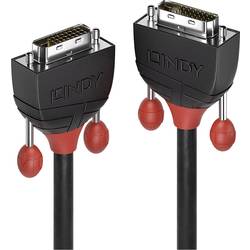 LINDY DVI kabel DVI-D 24+1pol. Zástrčka, DVI-D 24+1pol. Zástrčka 3.00 m černá 36253 DVI kabel