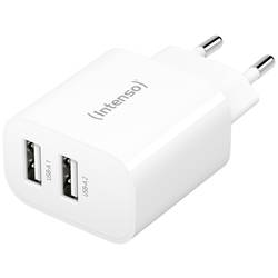 Intenso W24AA USB nabíječka, 2x USB A, 24 W, bílá