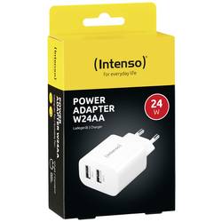 Intenso W24AA USB nabíječka, 2x USB A, 24 W, bílá
