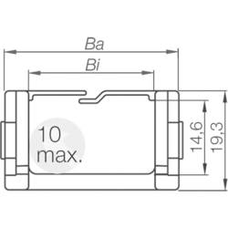 igus Easy Chain® E-Kette® E08 080.30.12PZ připojovací prvek princip tlačítka