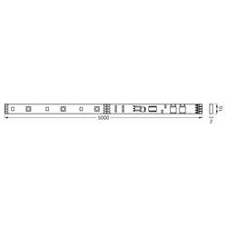 OSRAM HOMELIGHTING 4099854448577 LED pásek 230 V červená, zelená, modrá, teplá bílá 1 ks
