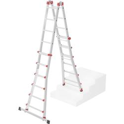 Hailo M80 7524-157 hliník teleskopický žebřík max.prac. výška: 6.75 m stříbrná 17 kg