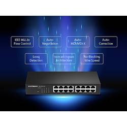 EDIMAX GS-1016 V2 síťový switch, 16 portů, 10 / 100 / 1000 MBit/s