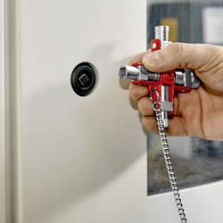 Knipex 00 11 06 Univerzální klíč pro všechny běžné rozvodné skříně a uzavírací systémy klíč od skříňového rozvaděče 1 ks