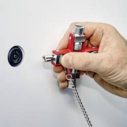 Knipex 00 11 06 Univerzální klíč pro všechny běžné rozvodné skříně a uzavírací systémy klíč od skříňového rozvaděče 1 ks