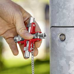 Knipex 00 11 06 Univerzální klíč pro všechny běžné rozvodné skříně a uzavírací systémy klíč od skříňového rozvaděče 1 ks