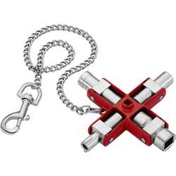 Knipex 00 11 06 Univerzální klíč pro všechny běžné rozvodné skříně a uzavírací systémy klíč od skříňového rozvaděče 1 ks