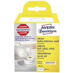 Avery-Zweckform etikety v roli 82 x 28 mm papír bílá 260 ks trvalé Adresní nálepky AS0722370