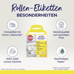 Avery-Zweckform etikety v roli 82 x 28 mm papír bílá 260 ks trvalé Adresní nálepky AS0722370