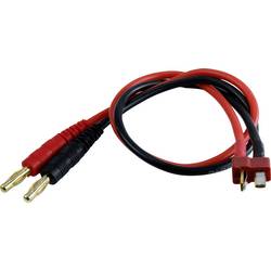 Amewi nabíjecí kabel [1x banánková zástrčka 4 mm - 1x T zástrčka] 30 cm 28236