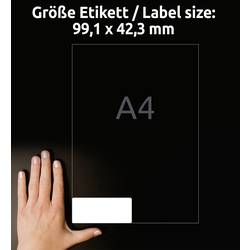 Avery-Zweckform L4743REV-25 univerzální etikety 99.1 x 42.3 mm papír bílá 360 ks přemístitelné inkoustová tiskárna, laserová tiskárna, barevná laserová