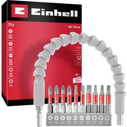 Einhell 133115 sada bitů, 11dílná, plochý, PH, PZ, profil T, inbus, šestiúhelník, 1/4