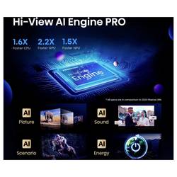 Hisense 55U7Q PRO LED TV, 139 cm 55 palec, E (A - G), DVB-T2, DVB-C, DVB-S2, UHD, Smart TV, WLAN, černá