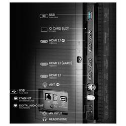 Hisense 55U7Q PRO LED TV, 139 cm 55 palec, E (A - G), DVB-T2, DVB-C, DVB-S2, UHD, Smart TV, WLAN, černá