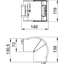 OBO Bettermann 6274210 montážní příslušenství (š x h) 119 mm x 73 mm 1 ks čistě bílá
