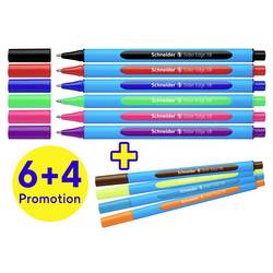 Schneider Schreibgeräte Slider Edge XB Karton-Etui 10 Stück Promotion 152260 kuličkové pero Barva písma: černá, červená, modrá, světle zelená, žlutá, oranžová,