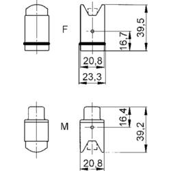 LAPP 10431000 vložka pinového konektoru EPIC® H-A 4 Počet kontaktů 4 + PE 1 ks