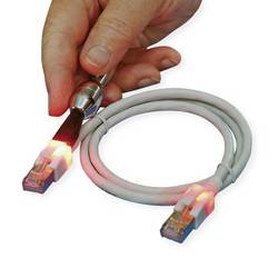 Easylan CS1OYCDCD0010 RJ45 síťové kabely, propojovací kabely CAT 6 S/FTP 1.00 m žlutá dvoužilový stíněný, bez halogenů, samozhášecí 1 ks