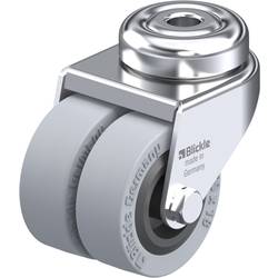Blickle 105361 LMDA-VPA 50G Dvojité otočné kolečko ve vidlici Ø kola: 50 mm nosnost (max.): 80 kg 1 ks