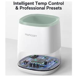 momcozy Ohřívač lahví na mléko zelená, transparentní, bílá