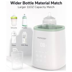 momcozy Ohřívač lahví na mléko zelená, transparentní, bílá