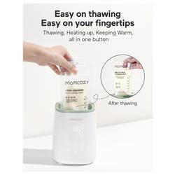 momcozy Ohřívač lahví na mléko zelená, transparentní, bílá