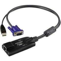 ATEN KVM adaptér [1x VGA zástrčka, USB 2.0 zástrčka A - 1x RJ45 zásuvka] 0.20 m černá
