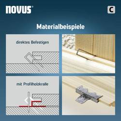 Novus Tools 042-0804 sponky s úzkým hřbetem Typ 4 1000 ks Rozměry (d x š) 26 mm x 6.1 mm