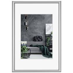 Hama 00063776 vyměnitelný fotorámeček Formát papíru: 18 x 24 cm (š x v x h) 320 x 440 x 25 mm stříbrná