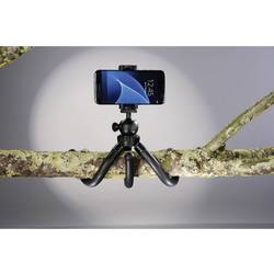 Hama trojnohý stativ 1/4palcové min./max.výška=16 - 27 cm černá pro chytré telefony a akční kamery, kulová hlava