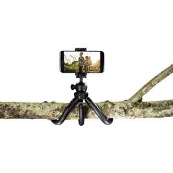 Hama trojnohý stativ 1/4palcové min./max.výška=16 - 27 cm černá pro chytré telefony a akční kamery, kulová hlava