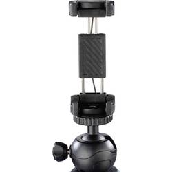 Hama trojnohý stativ 1/4palcové min./max.výška=16 - 27 cm černá pro chytré telefony a akční kamery, kulová hlava