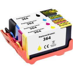 Renkforce Ink náhradní HP 364, N9J73AE, CB316EE, CB318EE, CB319EE, CB320EE kompatibilní kombinované balení azurová, purppurová, žlutá, černá RF-I-HP364BKCMY4PK