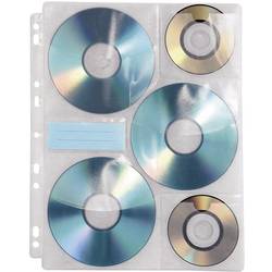 Hama 6násobná obal pořadače na CD/DVD 6 CD/DVD/Blu-ray plast transparentní bílá 10 ks (š x v x h) 23.8 x 0.1 x 29.5 mm 49835