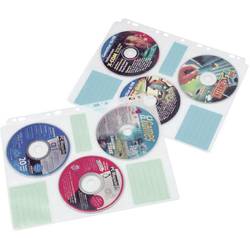 Hama 6násobná obal pořadače na CD/DVD 6 CD/DVD/Blu-ray plast transparentní bílá 10 ks (š x v x h) 23.8 x 0.1 x 29.5 cm 49835