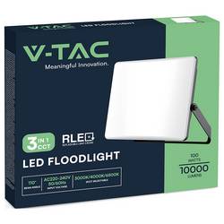 V-TAC VT-44107CCT 23767 venkovní LED reflektor Energetická třída (EEK2021): F (A - G) 100 W Barvy světla (LED svítidlo): přírodní bílá
