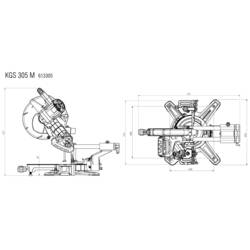 Metabo 613305900 kapovací pila, průměr listu 305 mm, uchycení 30 mm, 1600 W
